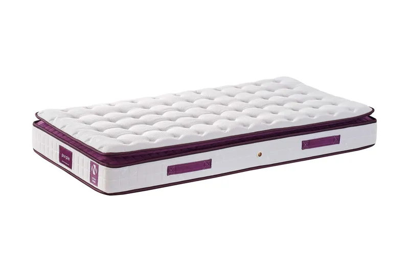 RESÅRMADRASS 90x190 cm Vit/Lila, Vit/Lila