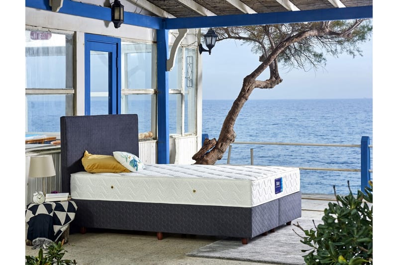 Resårmadrass 90x200 cm, Vit