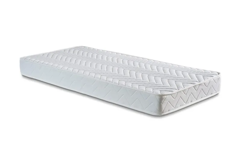 Resårmadrass 90x200 cm, Vit