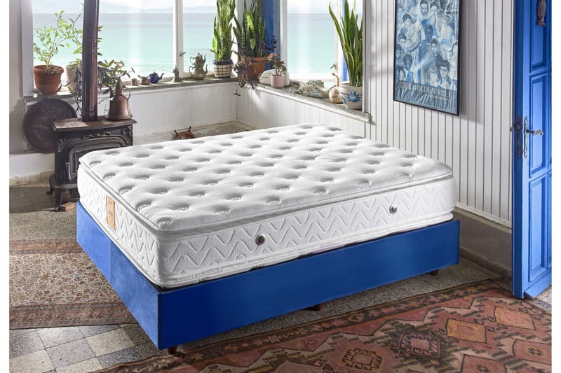 Resårmadrass 90x200 cm - Vit - Möbler - Sovrum - Madrasser - Resårmadrass & resårbotten