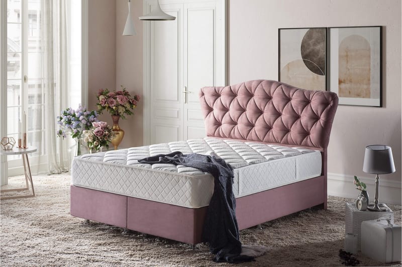 Resårmadrass 90x200 cm, Vit