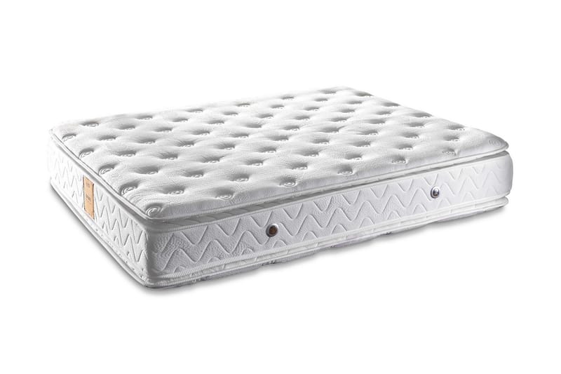 Resårmadrass 90x200 cm, Vit