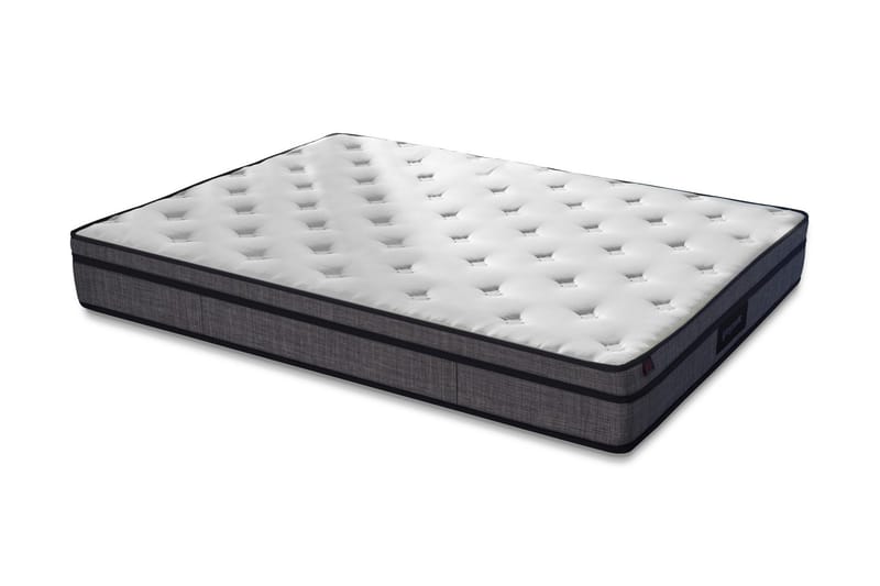 RESÅRMADRASS 90x200 cm Vit/Grå - Vit/Grå - Möbler - Sovrum - Madrasser - Resårmadrass & resårbotten