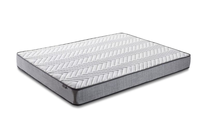 RESÅRMADRASS 90x200 cm Vit/Grå - Vit/Grå - Möbler - Sovrum - Madrasser - Resårmadrass & resårbotten