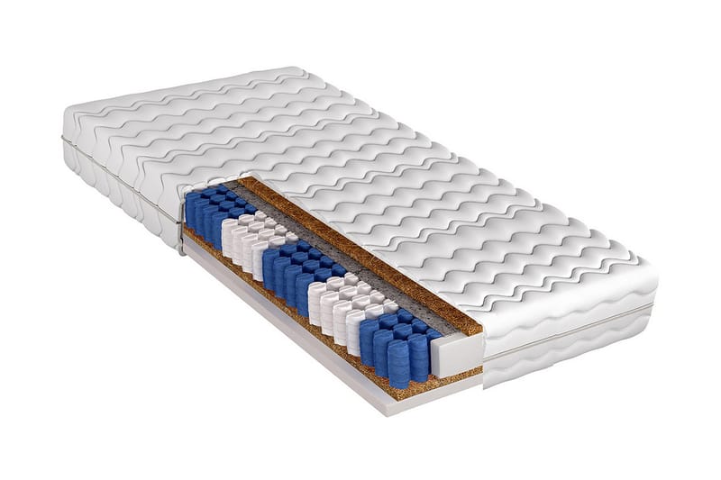 RIPON Madrass 160x200 cm - Vit - Möbler - Sovrum - Madrasser - Resårmadrass & resårbotten