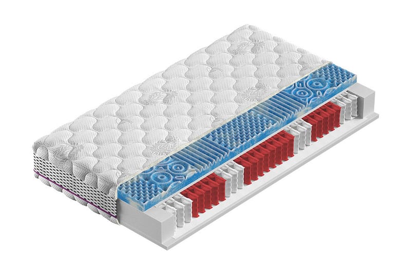 SILVER PROTECT Madrass 90x200 cm Vit - Vit - Möbler - Sovrum - Madrasser - Resårmadrass & resårbotten