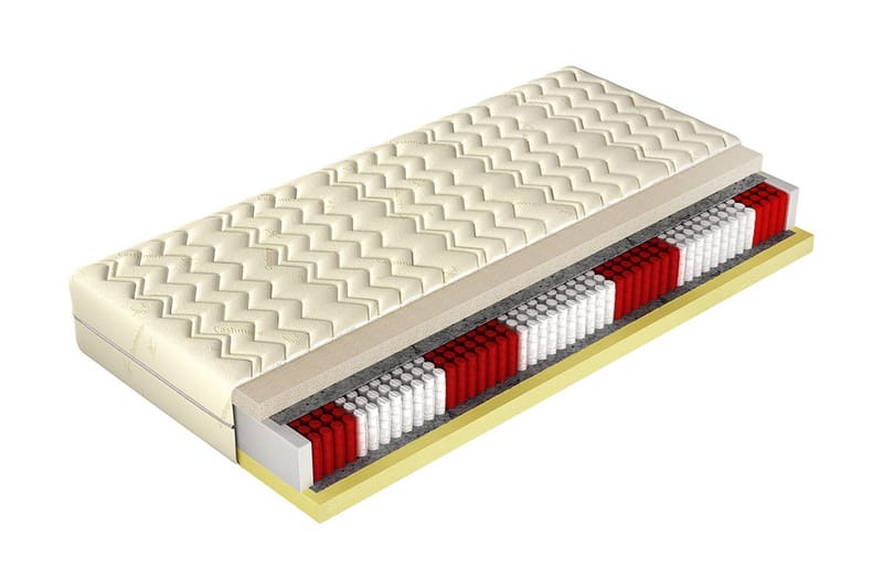 SILVIO Madrass 200x80x20 cm - Beige/Grå - Möbler - Sovrum - Madrasser - Resårmadrass & resårbotten