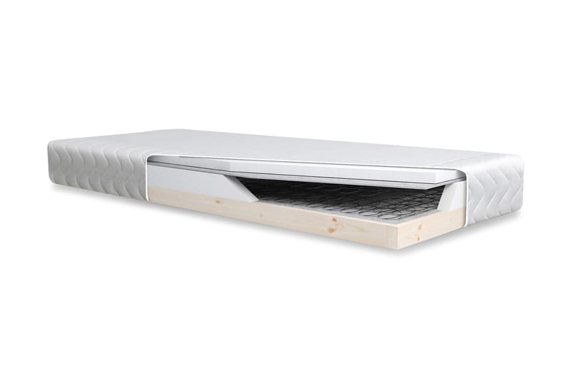 SMART Madrass Basic 90x200x10 - Vit - Möbler - Sovrum - Madrasser - Resårmadrass & resårbotten