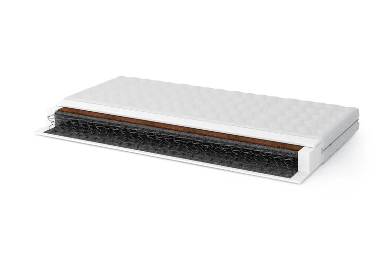 Topon Resårmadrass 160x200 Bonell Medium/Fast, Vit