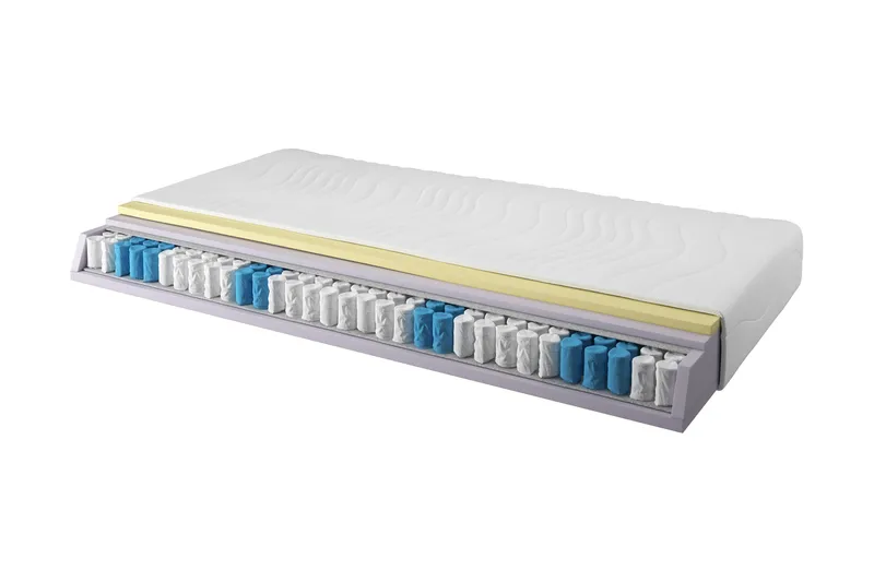 Rubin Resårmadrass 90x200 Pocket Medium/Mjuk, Vit