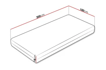 Arigna Skummadrass 100x200 cm - Möbler - Sovrum - Madrasser - Skummadrasser