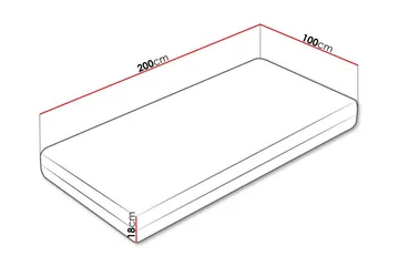 Arigna Skummadrass 100x200 cm - Möbler - Sovrum - Madrasser - Skummadrasser