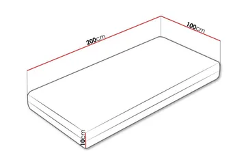 Arigna Skummadrass 100x200 cm - Möbler - Sovrum - Madrasser - Skummadrasser