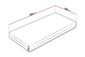 Arigna Skummadrass 100x200 cm - Möbler - Sovrum - Madrasser - Skummadrasser