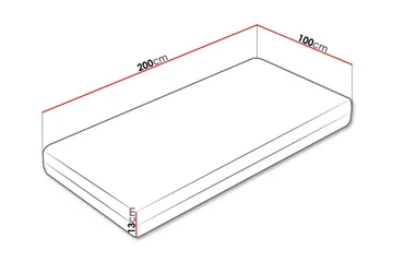 Arigna Skummadrass 100x200 cm - Möbler - Sovrum - Madrasser - Skummadrasser