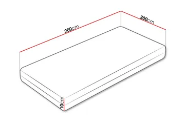 Arigna Skummadrass 200x200 cm - Möbler - Sovrum - Madrasser - Skummadrasser