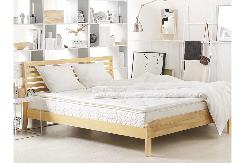 Luxusa Skummadrass 140x200 cmmed Avtagbar Klädsel - Beige - Möbler - Sovrum - Madrasser - Skummadrasser