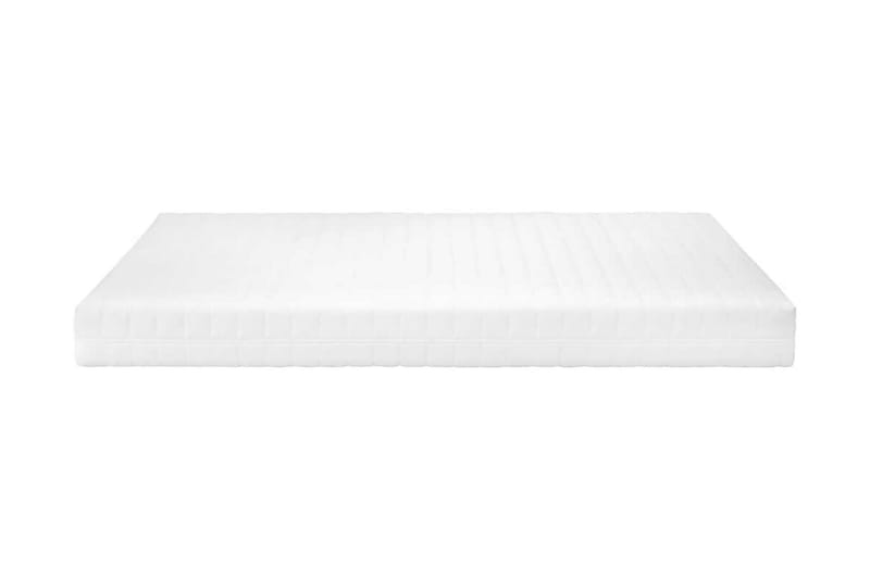 Madrass 100x200 cm 7 zoner PU-skum 16 cm H2 H3 - Vit - Möbler - Sovrum - Madrasser - Skummadrasser