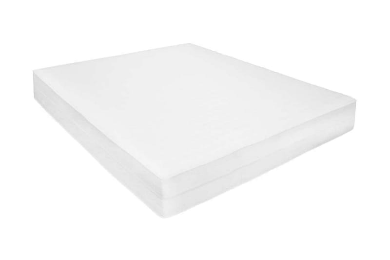 Madrass 140x200 cm viskoelastiskt minnesskum 18 cm - Vit - Möbler - Sovrum - Madrasser - Skummadrasser