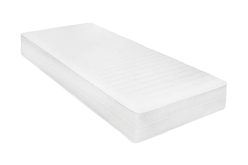 Madrass 90x200 cm viskoelastiskt minnesskum 18 cm - Vit - Möbler - Sovrum - Madrasser - Skummadrasser