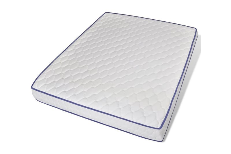 Madrass med memoryskum 200x160x17 cm - Vit - Möbler - Sovrum - Madrasser - Skummadrasser