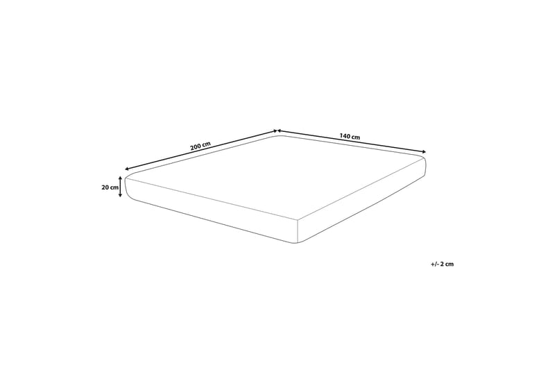 MAGOS Skummadrass 140x200 cm Vit - Vit - Möbler - Sovrum - Madrasser - Skummadrasser