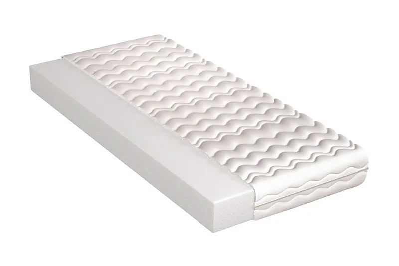 Manetto Madrass 90x190 Skum 12 cm, Vit