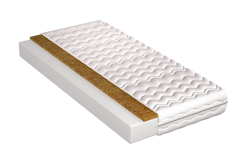 PARILLO Madrass 120x200x10 Skum Vit - Vit - Möbler - Sovrum - Madrasser - Skummadrasser