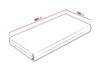 Solklint Resårmadrass 120x200 cm - Vit - Möbler - Sovrum - Madrasser - Resårmadrass & resårbotten