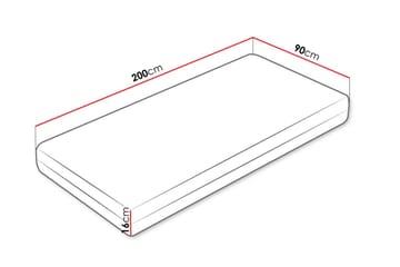 Solklint Resårmadrass 90x200 cm - Vit - Möbler - Sovrum - Madrasser - Resårmadrass & resårbotten