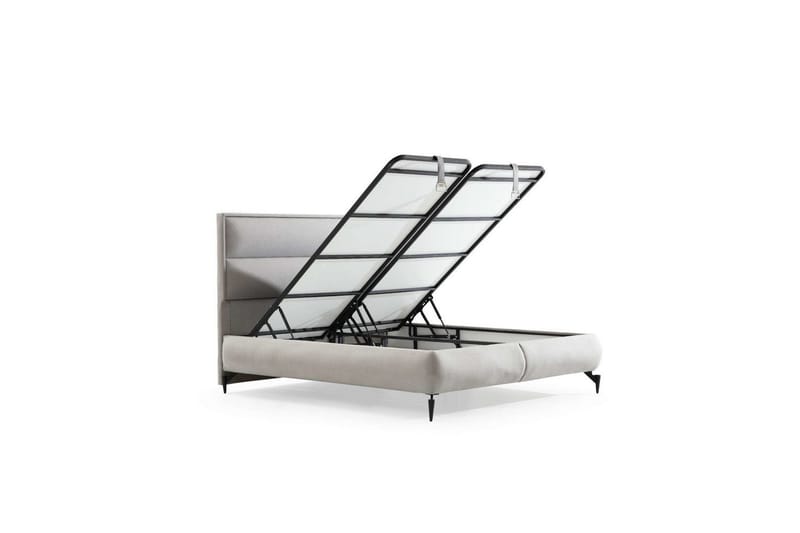 Mashli Sängram 100x200 cm - Grå - Möbler - Sovrum - Sängram & sängstomme