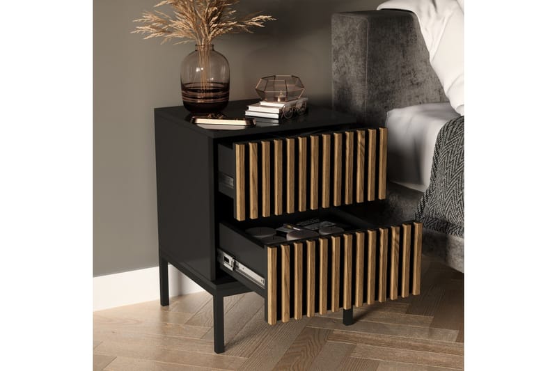 Meorati Sängbord 40 cm - Brun - Möbler - Sovrum - Sängbord