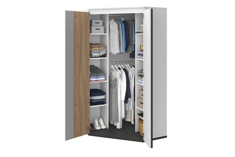 Metropolitan Möbelset För Sovrum - Brun/Vit/Ljusgrå/Svart - Möbler - Sovrum - Möbelset för sovrum