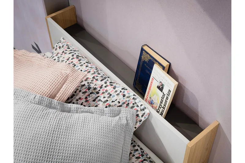 Metropolitan Sängram 90x200 cm - Brun/Vit/Ljusgrå/Svart - Möbler - Sovrum - Sängram & sängstomme