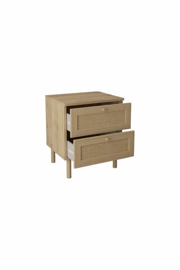 Meyloren Sängbord Rotting 50 cm med 2 Lådor - Beige - Möbler - Sovrum - Sängbord