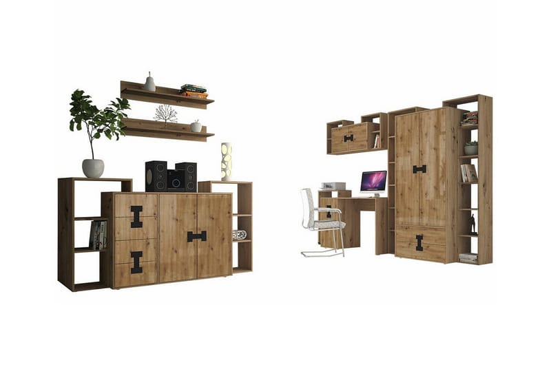 Castlebay Möbelset För Sovrum Brown - Möbler - Sovrum - Möbelset för sovrum