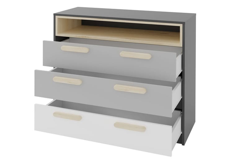 Pok Sovrumsset barn - Grå/Vit - Möbler - Sovrum - Möbelset för sovrum