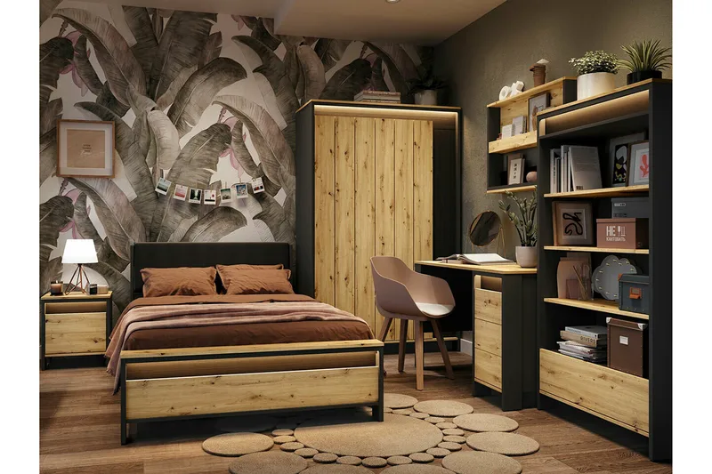 Rathmore Möbelset För Sovrum - Svart - Möbler - Sovrum - Möbelset för sovrum