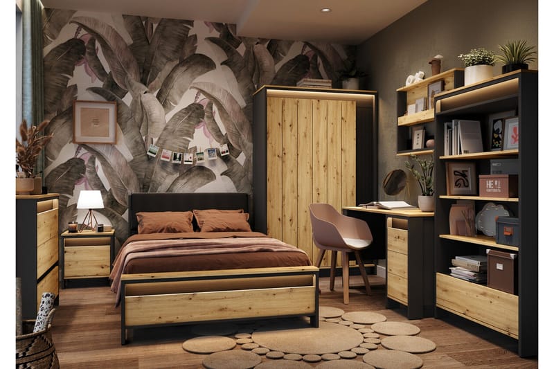 Rathmore Möbelset För Sovrum - Svart - Möbler - Sovrum - Möbelset för sovrum