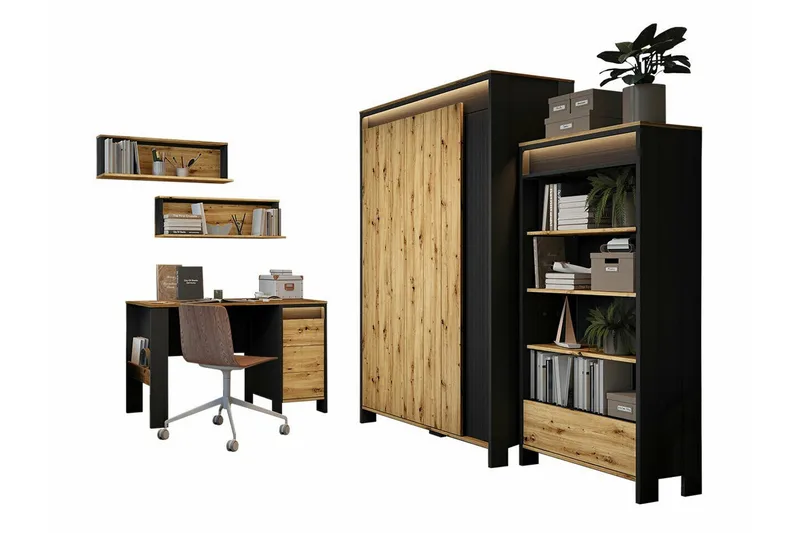 Rathmore Möbelset För Sovrum - Svart - Möbler - Sovrum - Möbelset för sovrum