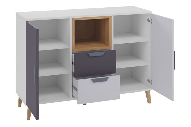 Sayuki Möbelset För Sovrum - Vit/Grå - Möbler - Sovrum - Möbelset för sovrum