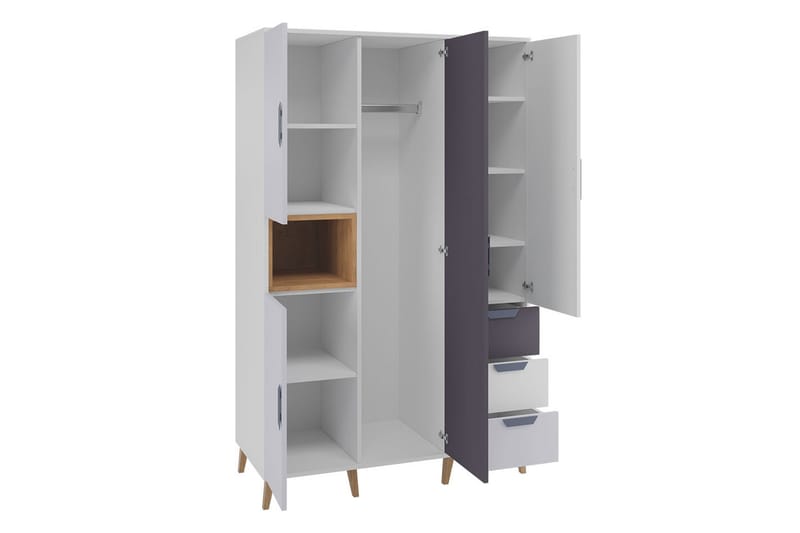 Sayuki Möbelset För Sovrum - Vit/Grå - Möbler - Sovrum - Möbelset för sovrum