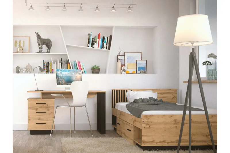 Strathy Möbelset För Sovrum - Svart - Möbler - Sovrum - Möbelset för sovrum