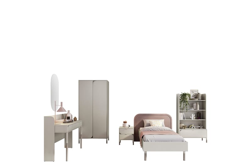 Monfort Möbelset För Sovrum - Beige - Möbler - Sovrum - Möbelset för sovrum