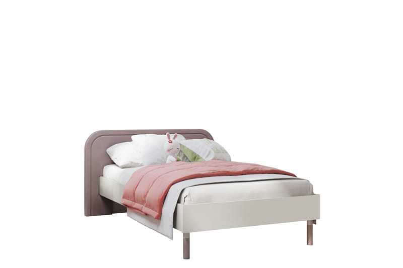 Monfort Sängram 90x200 cm - Beige/Rosa - Möbler - Sovrum - Sängram & sängstomme
