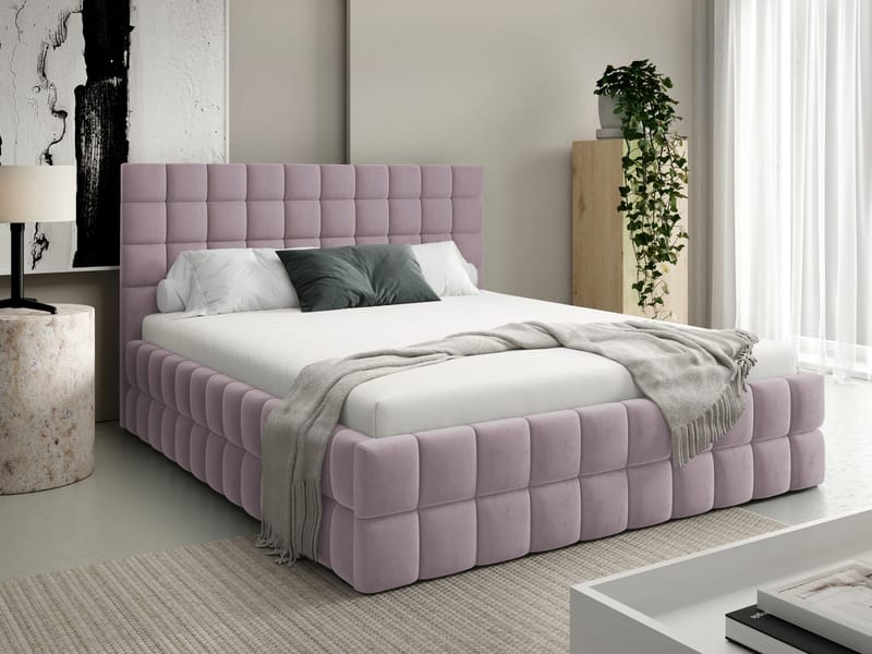 Morke Sängram med förvaring 180x200 cm - rosa - Möbler - Sovrum - Sängram & sängstomme
