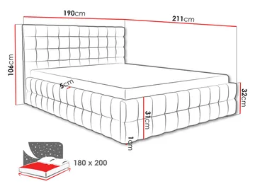 Morke Sängram med förvaring 180x200 cm - rosa - Möbler - Sovrum - Sängram & sängstomme