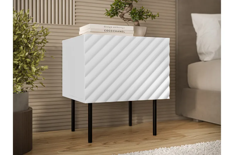 Munkedal Sängbord 47 cm - Vit - Möbler - Sovrum - Sängbord