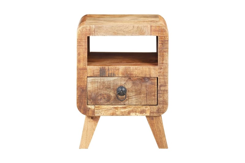 Nattduksbord 30x30x41 cm grovt mangoträ - Brun - Möbler - Sovrum - Sängbord