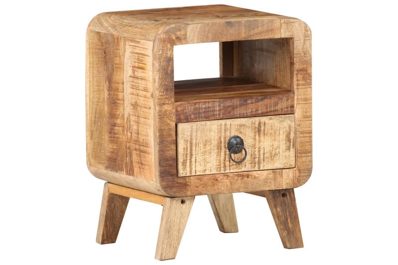 Nattduksbord 30x30x41 cm grovt mangoträ - Brun - Möbler - Sovrum - Sängbord